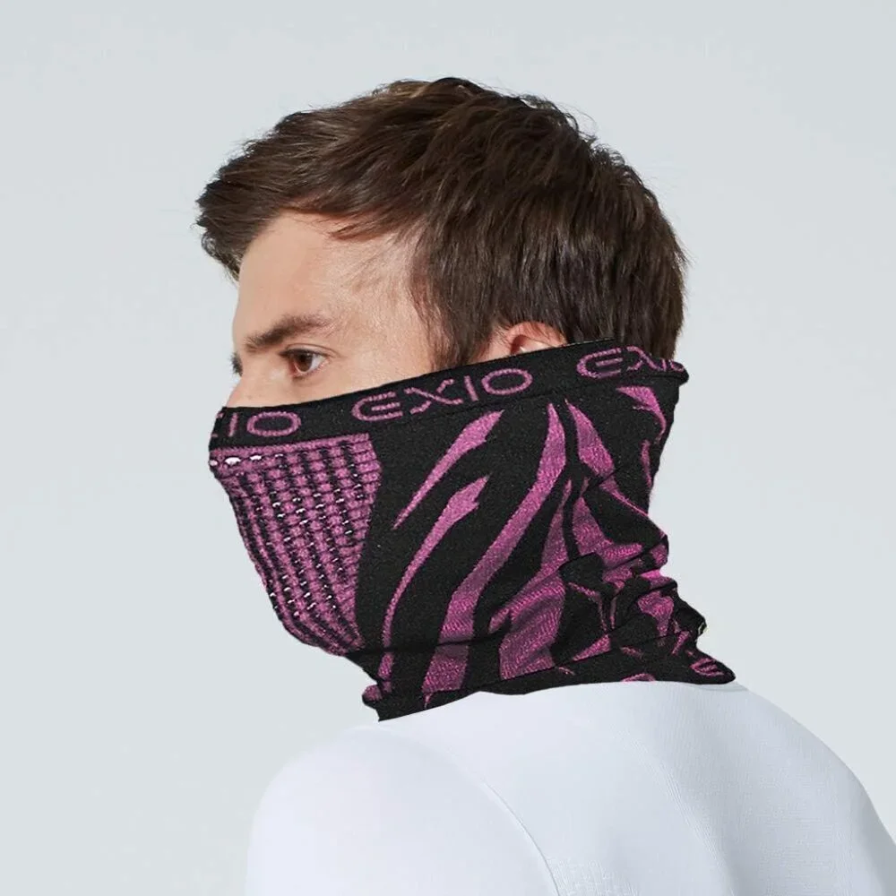Men's Black/pink Winter Neck Warmer Gaiter Balaclava Windproof Ski Face Mask